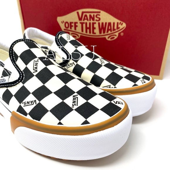 VANS Classic Slip On Platform Checkerboard Multi W - Picture 7 of 11
